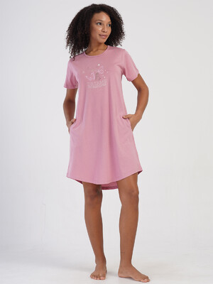 Купить Хлопковая домашняя туника с коротким рукавом VIENETTA 4070660000 в Украина в Lingerie.ua - Одяг для дому та відпочинку, Фото 13