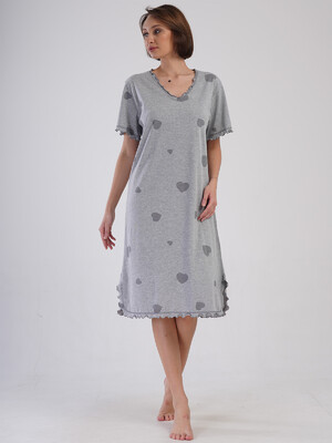 Купить Домашняя туника большого размера с коротким рукавом VIENETTA 4091586203 в Украина в Lingerie.ua - Одяг для дому та відпочинку, Видео