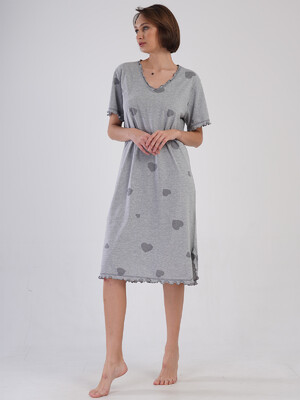 Купить Домашняя туника большого размера с коротким рукавом VIENETTA 4091586203 в Украина в Lingerie.ua - Одяг для дому та відпочинку, Фото 2