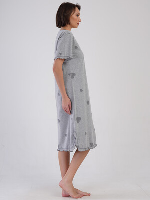 Купить Домашняя туника большого размера с коротким рукавом VIENETTA 4091586203 в Украина в Lingerie.ua - Одяг для дому та відпочинку, Фото 4