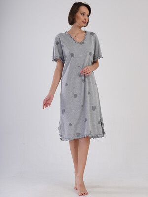 Купить Домашняя туника большого размера с коротким рукавом VIENETTA 4091586203 в Украина в Lingerie.ua - Одяг для дому та відпочинку, Фото 6