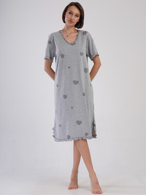 Купить Домашняя туника большого размера с коротким рукавом VIENETTA 4091586203 в Украина в Lingerie.ua - Одяг для дому та відпочинку, Фото 8