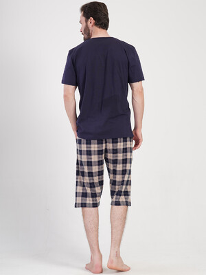 Купить Хлопковый комплект с капри в клетку VIENETTA MAN 4081240147 в Украина в Lingerie.ua - Одяг для дому та відпочинку, Фото 5