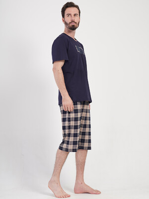 Купить Хлопковый комплект с капри в клетку VIENETTA MAN 4081240147 в Украина в Lingerie.ua - Одяг для дому та відпочинку, Фото 6