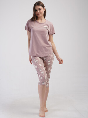 Купить Хлопковый летний комплект с бриджами VIENETTA 4092804350 в Украина в Lingerie.ua - Одяг для дому та відпочинку, Фото 1