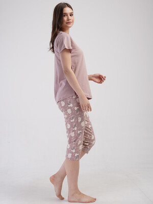 Купить Хлопковый летний комплект с бриджами VIENETTA 4092804350 в Украина в Lingerie.ua - Одяг для дому та відпочинку, Фото 6