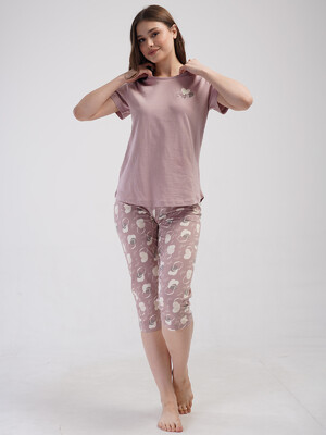 Купить Хлопковый летний комплект с бриджами VIENETTA 4092804350 в Украина в Lingerie.ua - Одяг для дому та відпочинку, Фото 7