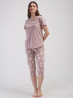 Купить Хлопковый летний комплект с бриджами VIENETTA 4092804350 в Украина в Lingerie.ua - Одяг для дому та відпочинку, Фото 8