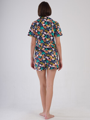 Купить Хлопковая классическая пижама с шортами VIENETTA 4083048286 в Украина в Lingerie.ua - Одяг для дому та відпочинку, Фото 3