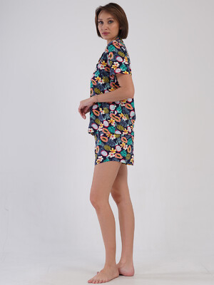 Купить Хлопковая классическая пижама с шортами VIENETTA 4083048286 в Украина в Lingerie.ua - Одяг для дому та відпочинку, Фото 4