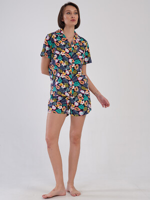 Купить Хлопковая классическая пижама с шортами VIENETTA 4083048286 в Украина в Lingerie.ua - Одяг для дому та відпочинку, Фото 7