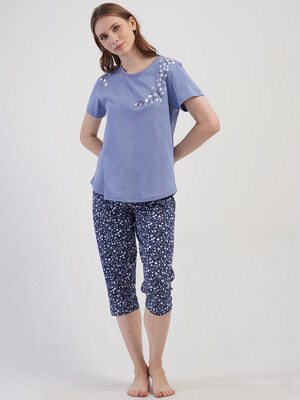 Купить Хлопковый домашний комплект с коротким рукавом VIENETTA 4081222850 в Украина в Lingerie.ua - Одяг для дому та відпочинку, Фото 2