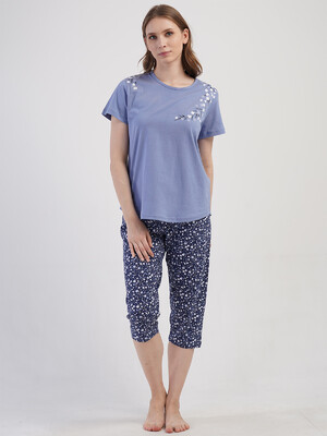 Купить Хлопковый домашний комплект с коротким рукавом VIENETTA 4081222850 в Украина в Lingerie.ua - Одяг для дому та відпочинку, Фото 4