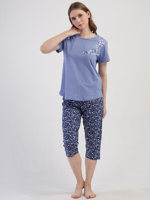 Купить Хлопковый домашний комплект с коротким рукавом VIENETTA 4081222850 в Украина в Lingerie.ua - Одяг для дому та відпочинку, Фото 7