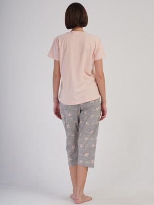 Купить Хлопковый домашний комплект большого размера с капри VIENETTA 4083782378 в Украина в Lingerie.ua - Одяг для дому та відпочинку, Фото 6