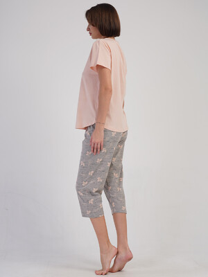 Купить Хлопковый домашний комплект большого размера с капри VIENETTA 4083782378 в Украина в Lingerie.ua - Одяг для дому та відпочинку, Фото 8