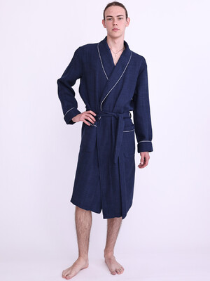 Купить Чоловічий вафельний халат на запах LNGR 170757 Ekke в Украина в Lingerie.ua - Одяг для дому та відпочинку, Фото 4