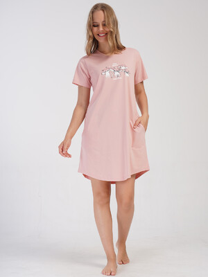 Купить Хлопковая домашняя туника с коротким рукавом VIENETTA 4070760000 в Украина в Lingerie.ua - Одяг для дому та відпочинку, Фото 5