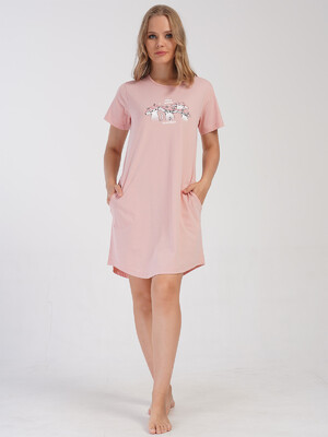 Купить Хлопковая домашняя туника с коротким рукавом VIENETTA 4070760000 в Украина в Lingerie.ua - Одяг для дому та відпочинку, Фото 8