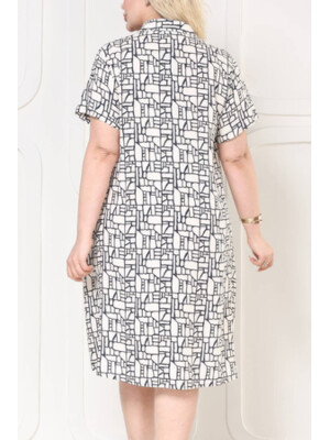 Купить Летнее платье на пуговицах с коротким рукавом JEN 05112 в Украина в Lingerie.ua - Одяг для дому та відпочинку, Фото 2