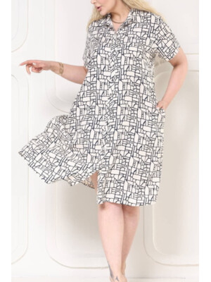 Купить Летнее платье на пуговицах с коротким рукавом JEN 05112 в Украина в Lingerie.ua - Одяг для дому та відпочинку, Фото 4