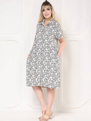 Купить Летнее платье на пуговицах с коротким рукавом JEN 05112 в Украина в Lingerie.ua - Одяг для дому та відпочинку, Фото 5