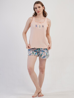 Купить Хлопковый комплект женский из майки и шорт VIENETTA 4082178866 в Украина в Lingerie.ua - Одяг для дому та відпочинку, Фото 9