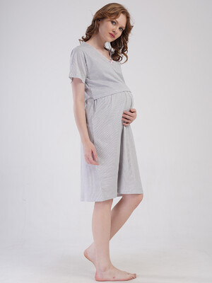 Купить Бавовняна туніка для вагітних і годуючих мам VIENETTA 4080342838 в Украина в Lingerie.ua - Одяг для дому та відпочинку, Фото 3