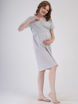 Купить Бавовняна туніка для вагітних і годуючих мам VIENETTA 4080342838 в Украина в Lingerie.ua - Одяг для дому та відпочинку, Фото 4