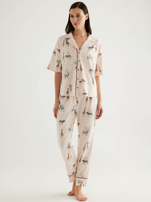 Купить Бавовняна класична піжама з коротким рукавом HAYS 50323 в Украина