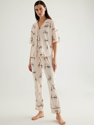 Купить Бавовняна класична піжама з коротким рукавом HAYS 50323 в Украина в Lingerie.ua - Одяг для дому та відпочинку, Фото 4