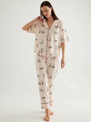 Купить Бавовняна класична піжама з коротким рукавом HAYS 50323 в Украина в Lingerie.ua - Одяг для дому та відпочинку, Фото 6