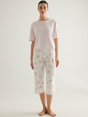 Хлопковый комплект из футболки и капри HAYS 50465