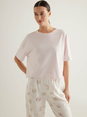 Купить Хлопковый комплект из футболки и капри HAYS 50465 в Украина в Lingerie.ua - Одяг для дому та відпочинку, Фото 4