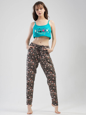 Хлопковые брюки женские большого размера VIENETTA 1115291135