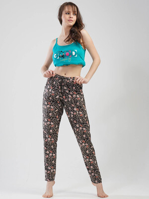 Купить Хлопковые брюки женские большого размера VIENETTA 1115291135 в Украина в Lingerie.ua - Одяг для дому та відпочинку, Фото 3