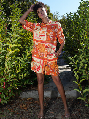 Купить Летний женский костюм из рубашки и шорт VIENETTA PLUS 4092582349 в Украина в Lingerie.ua - Одяг для дому та відпочинку, Фото 5