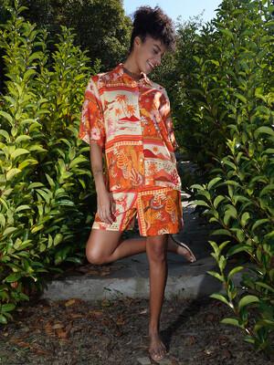 Купить Летний женский костюм из рубашки и шорт VIENETTA PLUS 4092582349 в Украина в Lingerie.ua - Одяг для дому та відпочинку, Фото 7