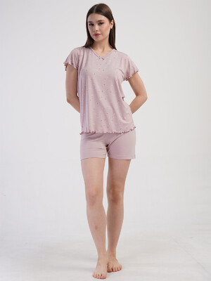 Купить Домашний комплект из вискозы с шортами VIENETTA 4093081049 в Украина в Lingerie.ua - Одяг для дому та відпочинку, Фото 3