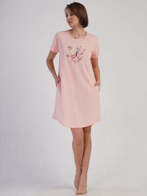 Хлопковая домашняя туника большого размера VIENETTA 4100620000