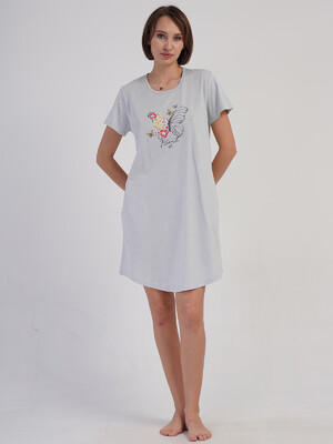 Купить Бавовняна домашня туніка великого розміру VIENETTA 4100620000 в Украина в Lingerie.ua - Одяг для дому та відпочинку, Фото 5
