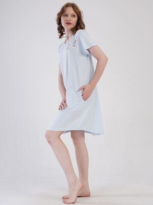 Купить Хлопковая домашняя туника большого размера с карманами VIENETTA 4092030000 в Украина