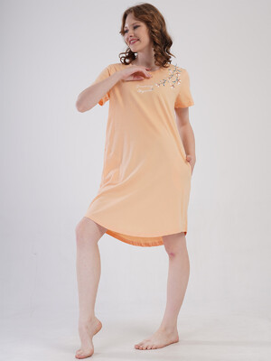 Купить Бавовняна домашня туніка великого розміру з кишенями VIENETTA 4092030000 в Украина в Lingerie.ua - Одяг для дому та відпочинку, Фото 10