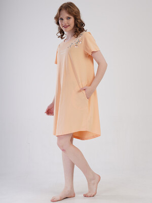 Купить Бавовняна домашня туніка великого розміру з кишенями VIENETTA 4092030000 в Украина в Lingerie.ua - Одяг для дому та відпочинку, Фото 6