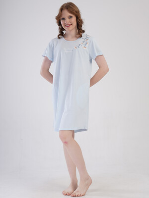 Купить Бавовняна домашня туніка великого розміру з кишенями VIENETTA 4092030000 в Украина в Lingerie.ua - Одяг для дому та відпочинку, Фото 5