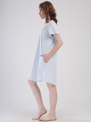 Купить Бавовняна домашня туніка великого розміру з кишенями VIENETTA 4092030000 в Украина в Lingerie.ua - Одяг для дому та відпочинку, Фото 11