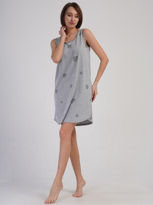 Купить Хлопковая домашняя туника на широких бретельках VIENETTA 4091646203 в Украина в Lingerie.ua - Одяг для дому та відпочинку, Фото 2