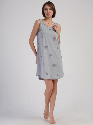 Купить Хлопковая домашняя туника на широких бретельках VIENETTA 4091646203 в Украина в Lingerie.ua - Одяг для дому та відпочинку, Фото 6