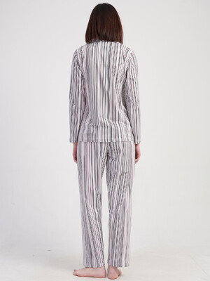 Купить Хлопковая классическая пижама с длинным рукавом VIENETTA 5010370389 в Украина в Lingerie.ua - Одяг для дому та відпочинку, Фото 6