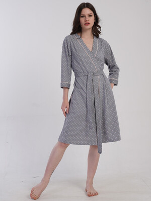 Купить Хлопковый халат женский на запах VIENETTA 5033141248 в Украина